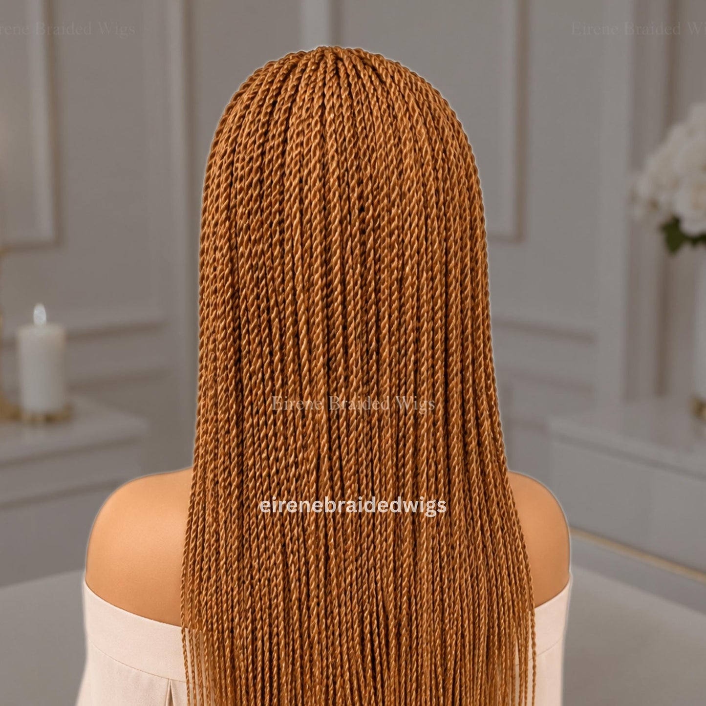 Braided Wigs for Black Women 30 Inch Braided Wig – Lace Frontal Cornrow with Baby Hair – product image 3