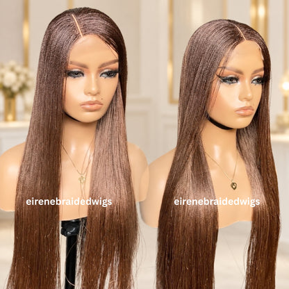 26 Inch Micro Twist Human Hair Wig – Nano Braids Lace