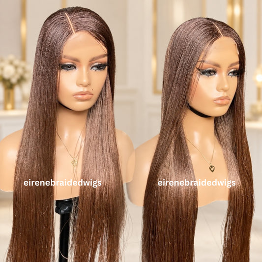 26 Inch Micro Twist Human Hair Wig – Nano Braids Lace
