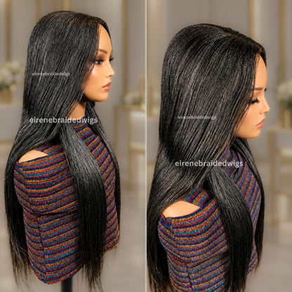 30 inch Twist Human Hair Wig – Lace Closure Nano Braids