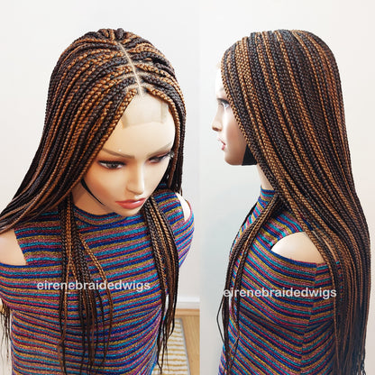 2-Colour Box Braids Wig