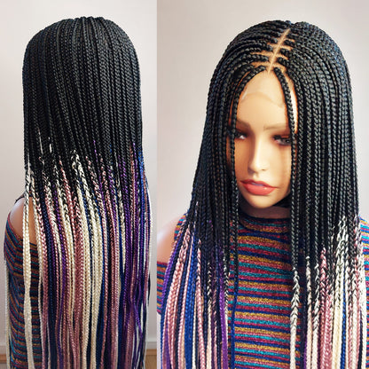 Kim-K Lace Closure Box Braids Wig