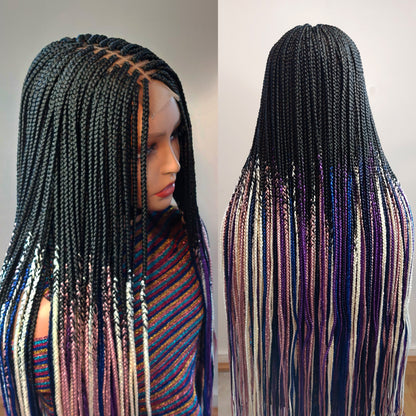 Kim-K Lace Closure Box Braids Wig