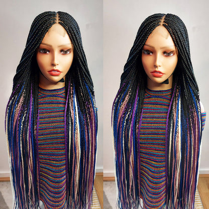 Kim-K Lace Closure Box Braids Wig