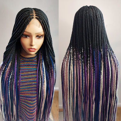 Kim-K Lace Closure Box Braids Wig