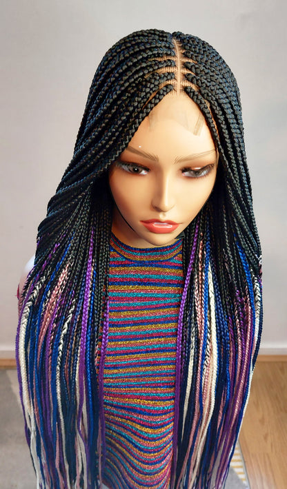 Kim-K Lace Closure Box Braids Wig