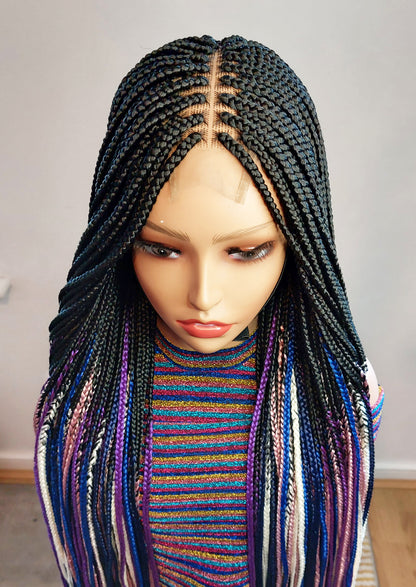 Kim-K Lace Closure Box Braids Wig