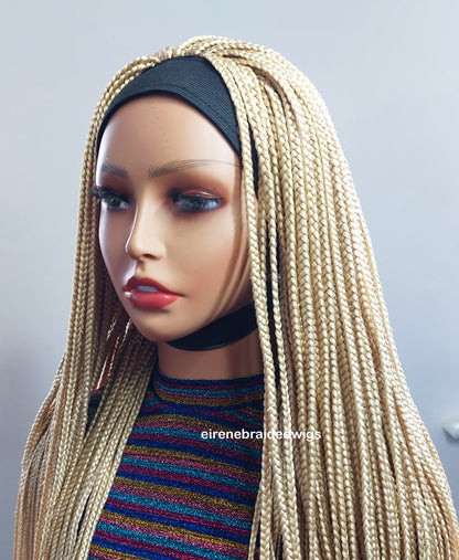 Blonde Braided Headband Wig