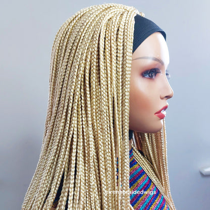 Blonde Braided Headband Wig