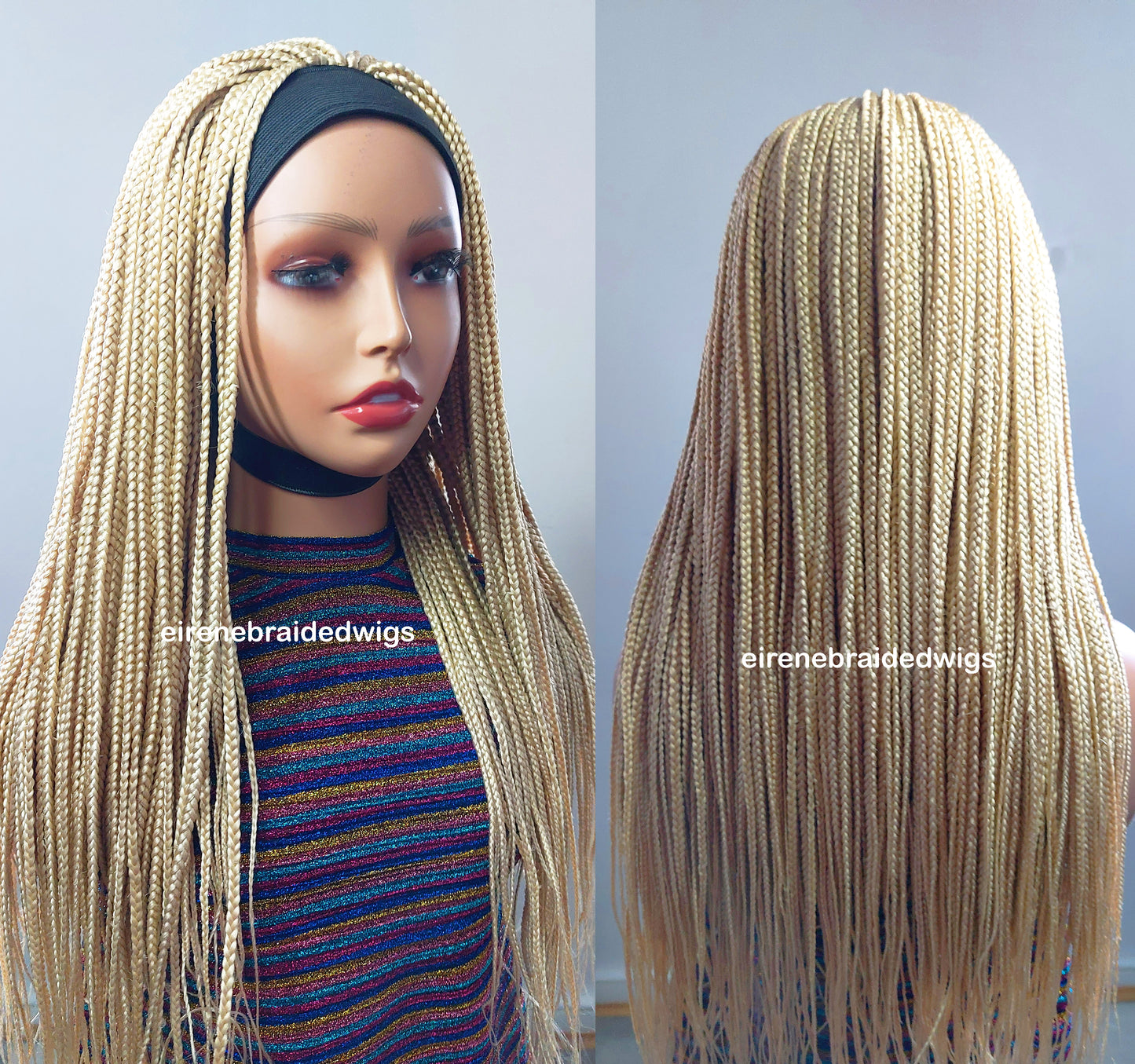 Blonde Braided Headband Wig