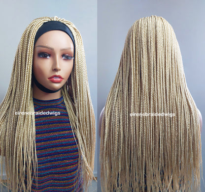 Blonde Braided Headband Wig