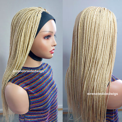 Blonde Braided Headband Wig