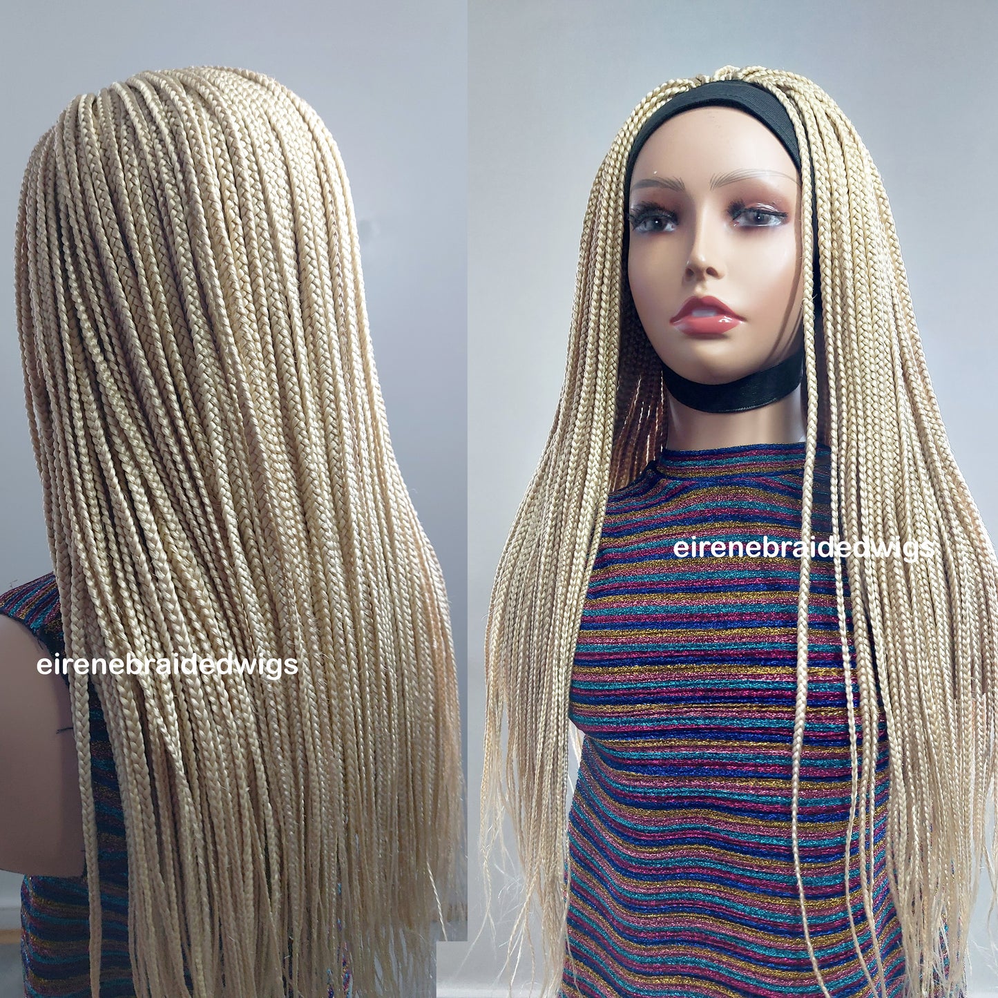 Blonde Braided Headband Wig