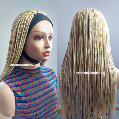 Blonde Braided Headband Wig