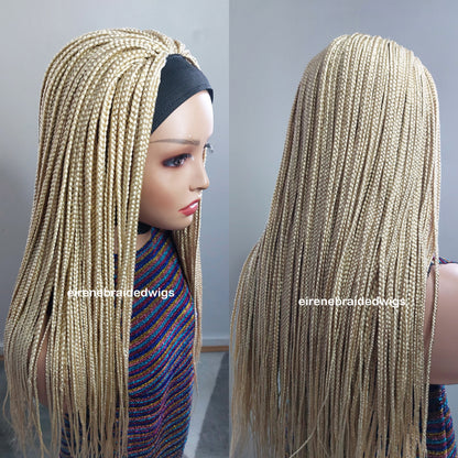 Blonde Braided Headband Wig