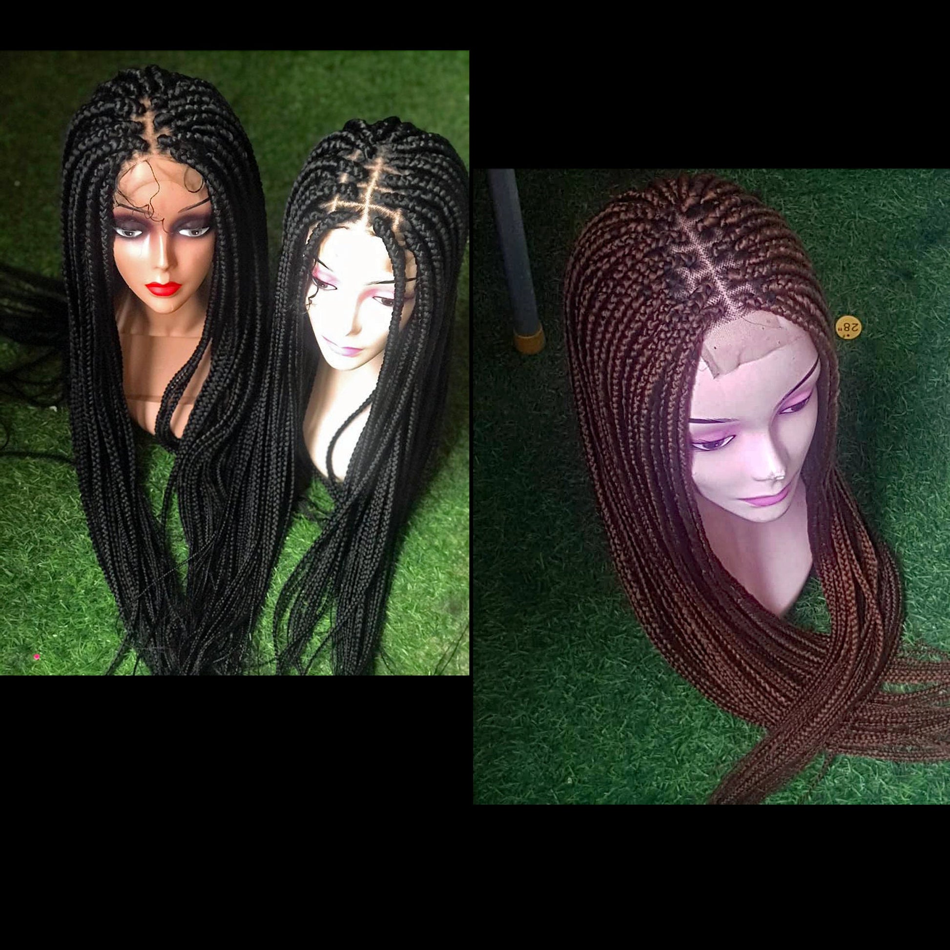 Box Braids Wig – Braided Wig – Jumbo Braids Wig – Loose Soft Box Braids Wig – Braided Wig for Black Women – product image 5