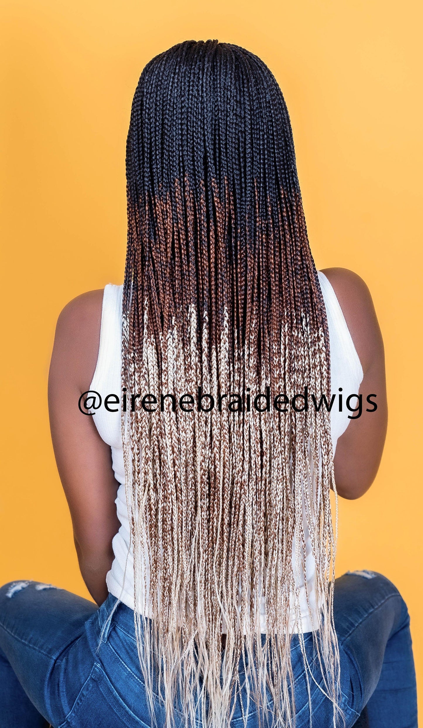 Braided Wigs for Black Women Fulani Braided Wig – Cornrow Style – 2x4 Lace Closure – product image 6
