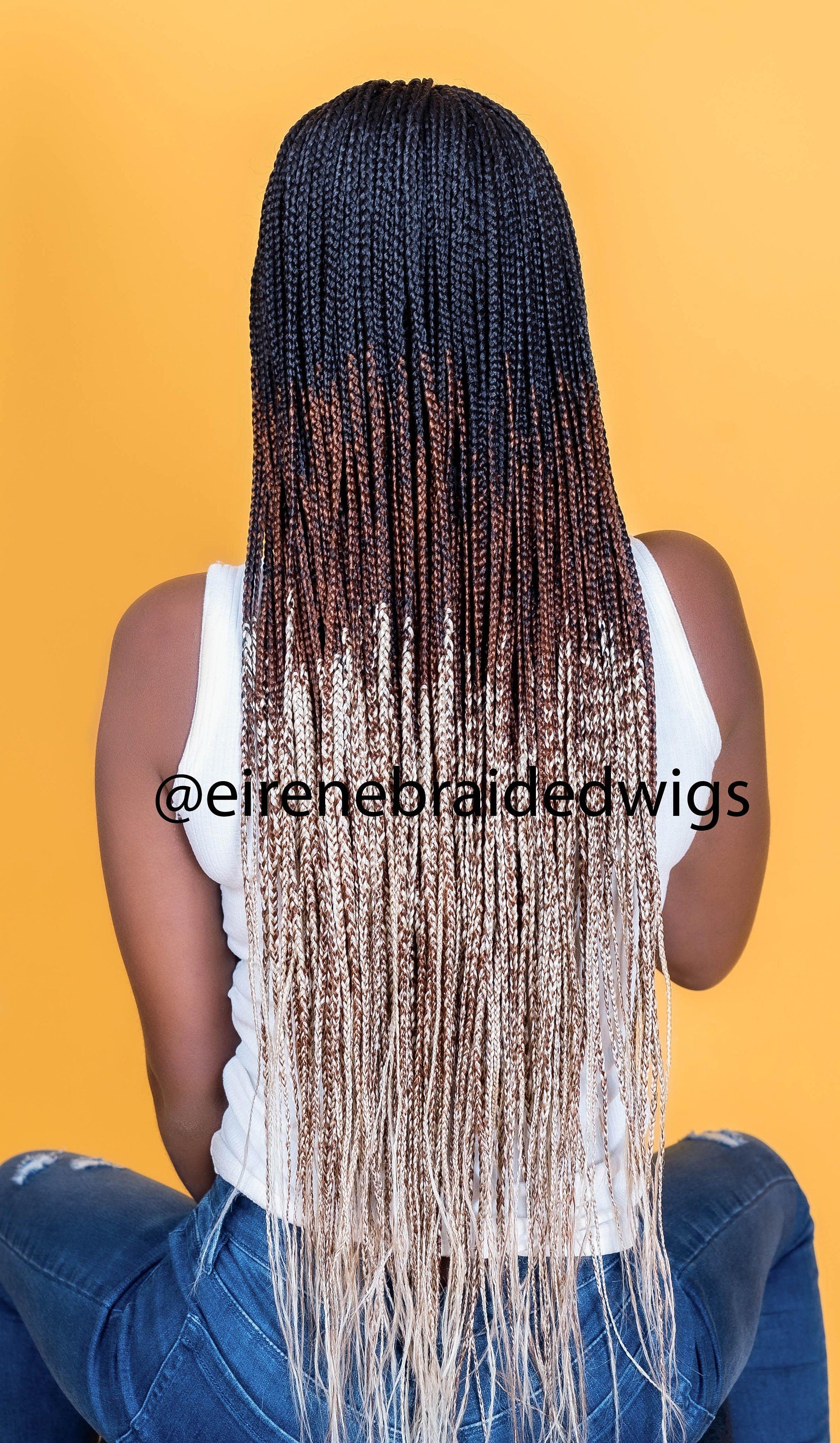 Braided Wigs for Black Women Fulani Braided Wig – Cornrow Style – 2x4 Lace Closure – product image 6