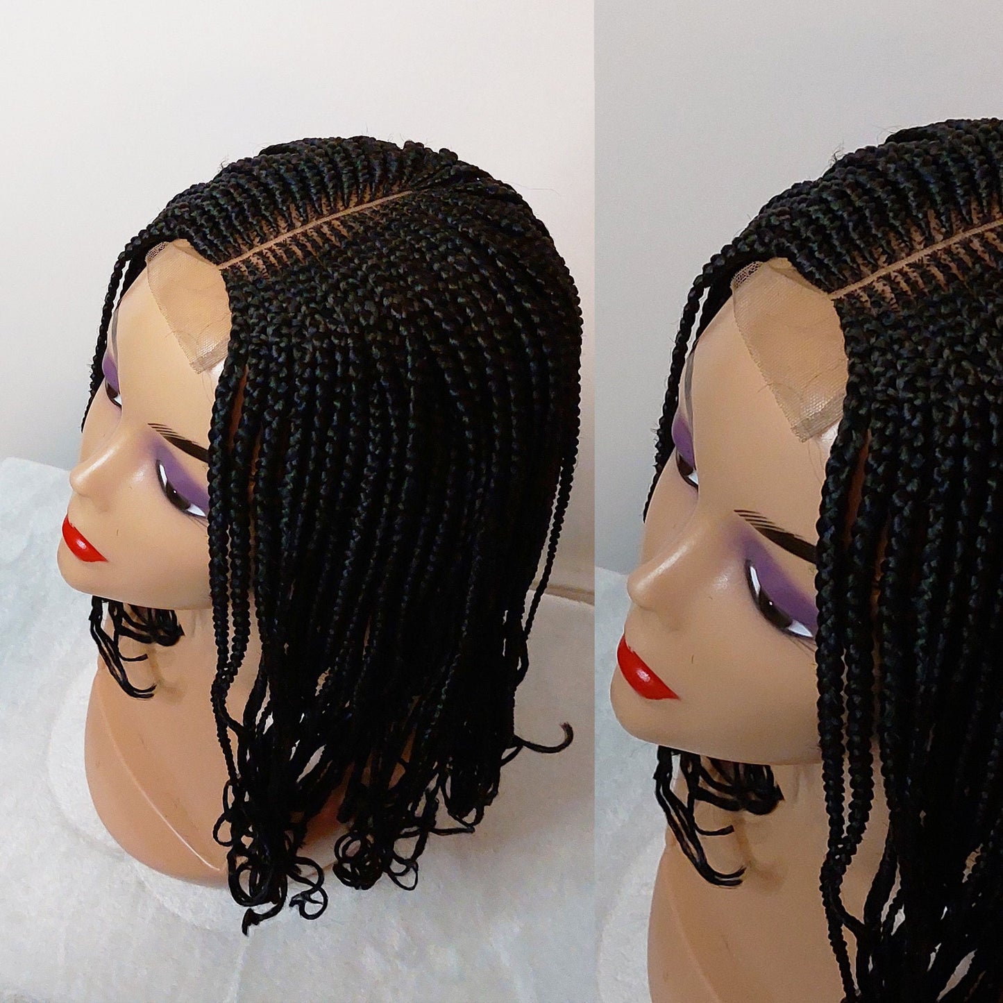 Braided Wigs for Black Women Fulani Braided Wig – Ghana Weaving – Lace Frontal – Goddess Locs – product image 7