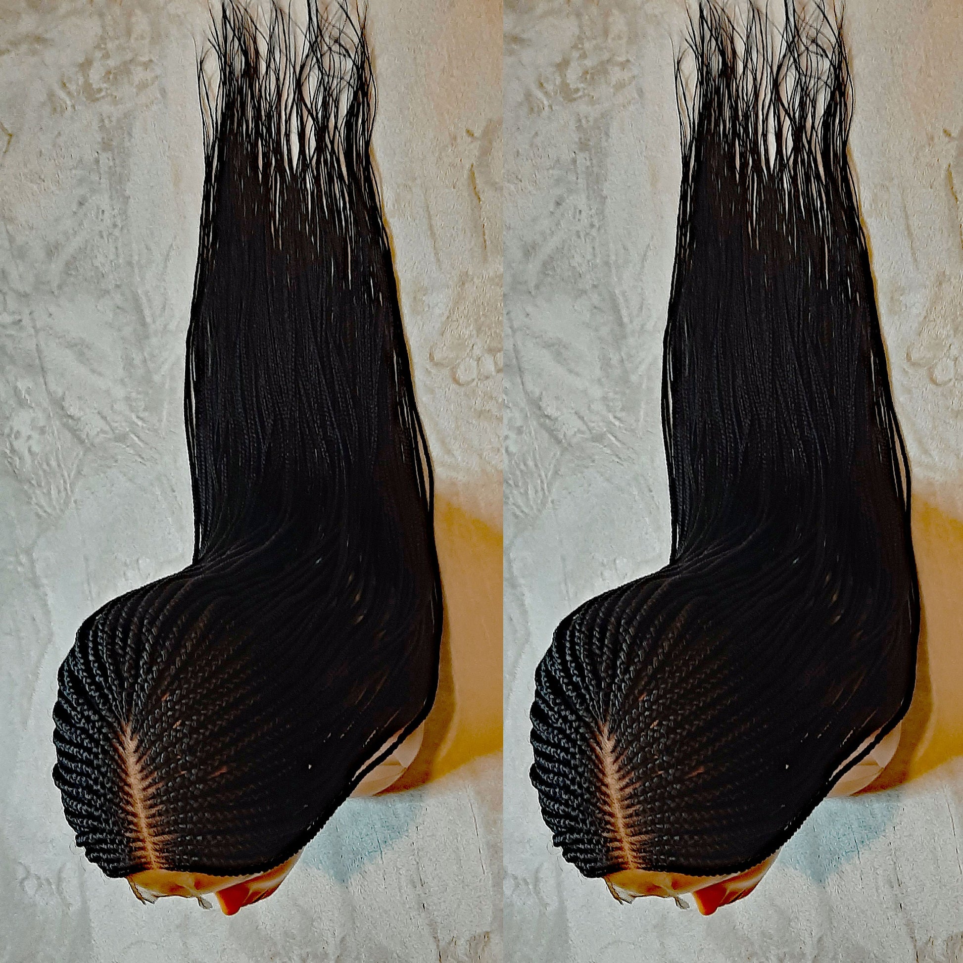 Braided Wigs for Black Women Handmade Braided Wig – Kanekalon Cornrow Braids – Lace Front Wig – product image 8