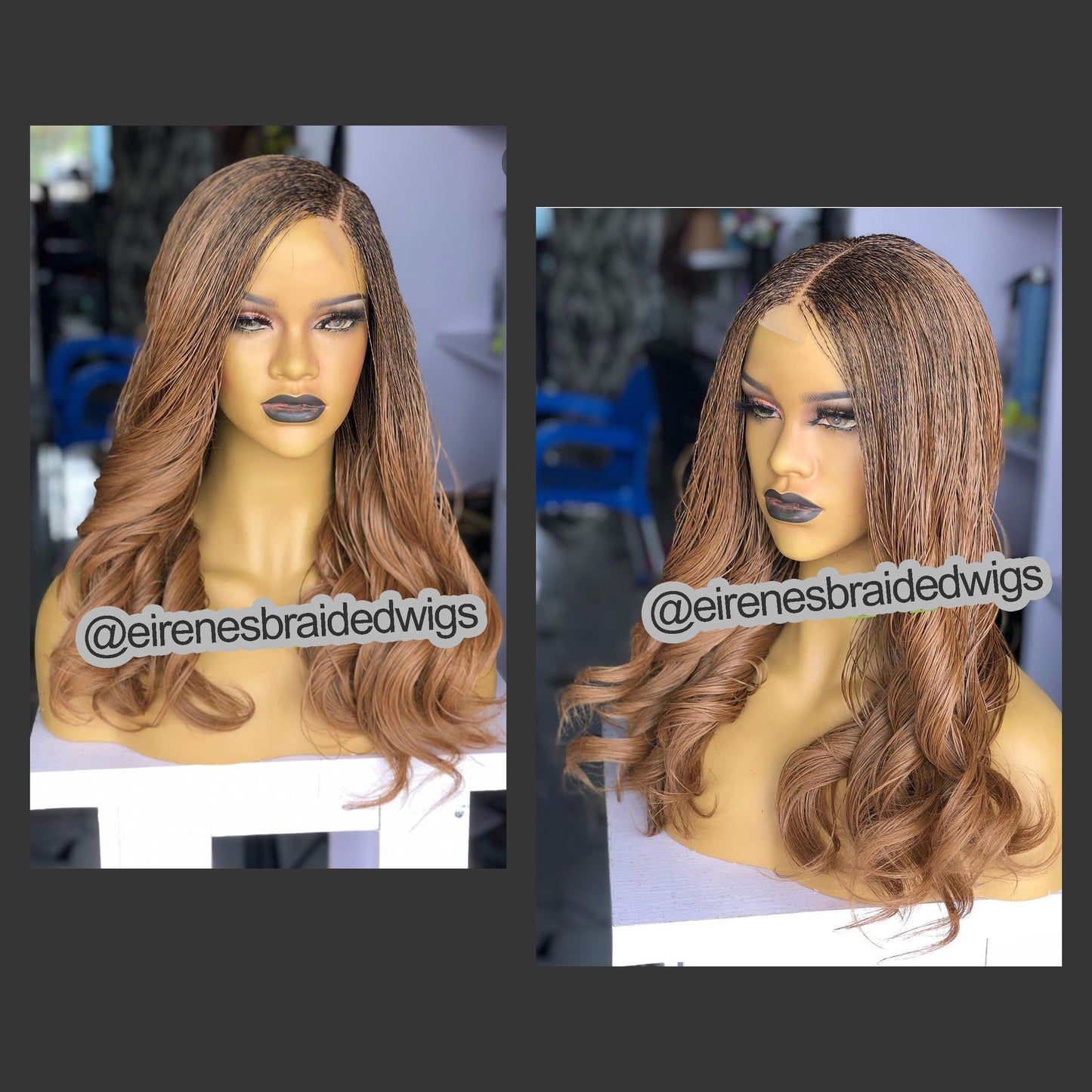 Nano Twist French Curls Micro Braided Wig, Silky Black Women Spanish Curls Million Braids