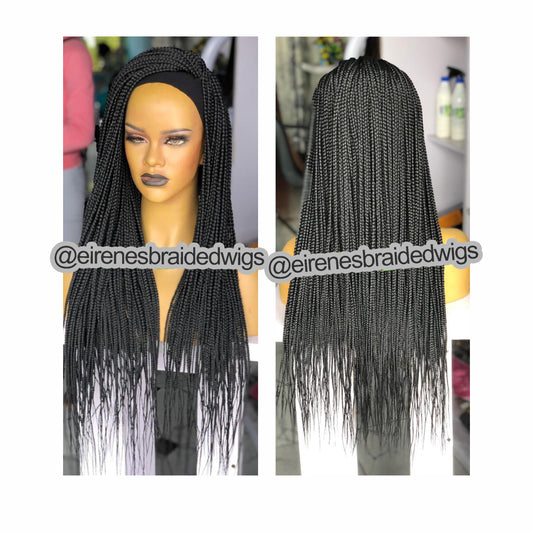 Braided headband wig for black women