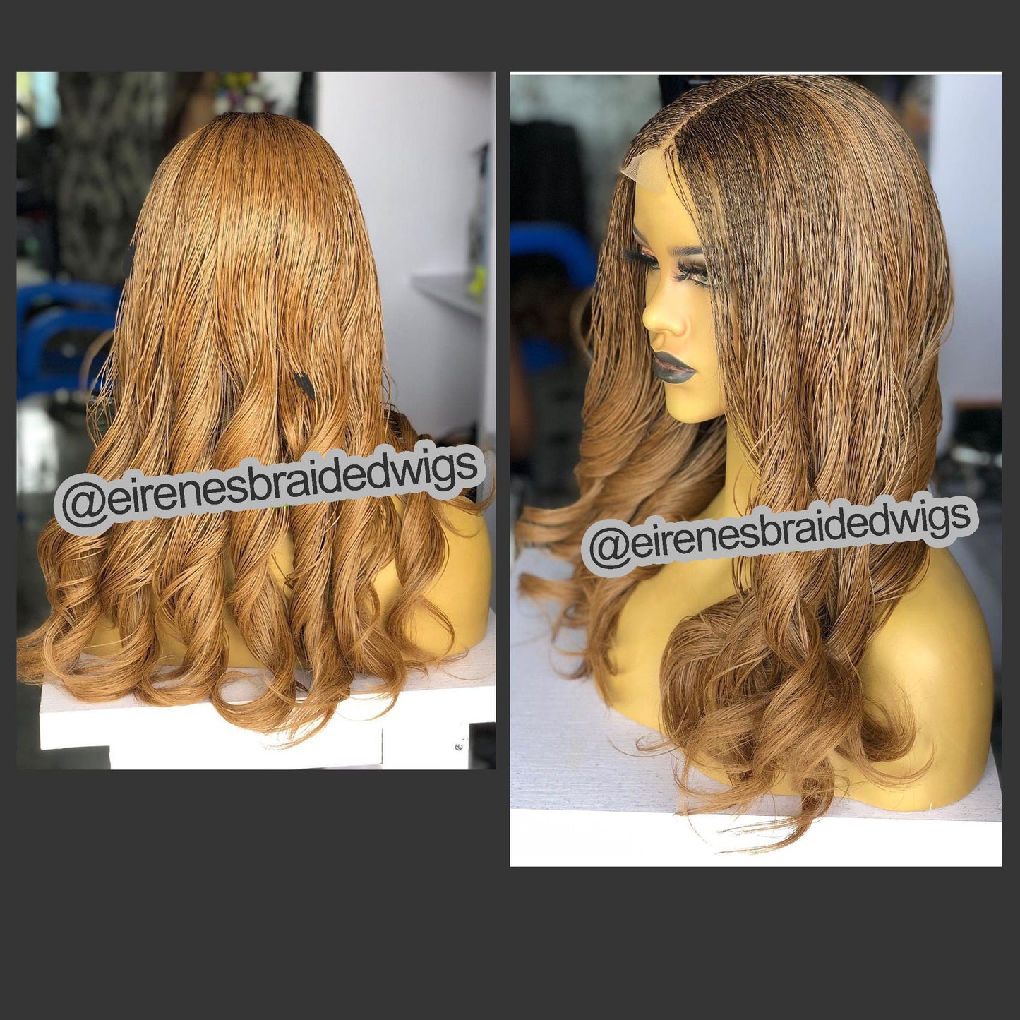 Nano Twist French Curls Micro Braided Wig, Silky Black Women Spanish Curls Million Braids