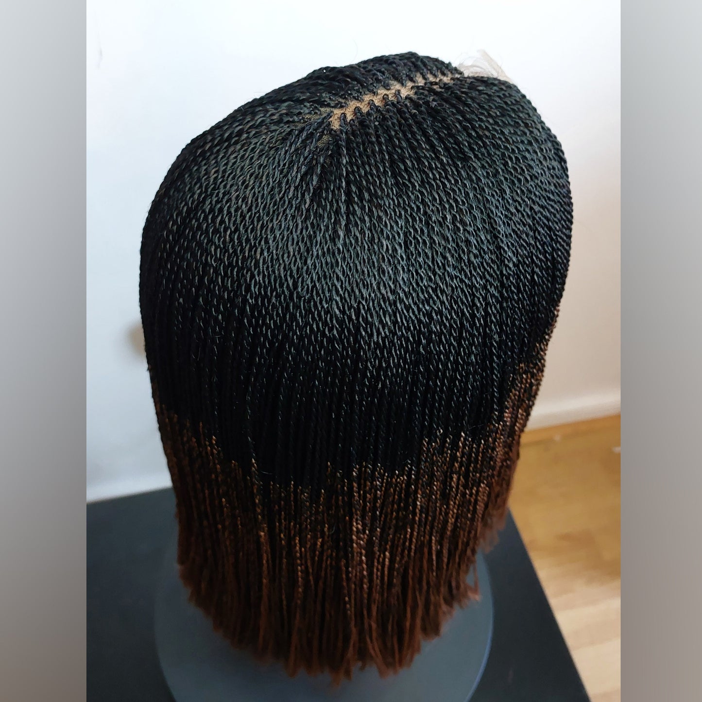 Braided Wigs for Black Women Senegalese Micro Twist Braided Wig – Short Feather Bob – Lace Closure – product image 8