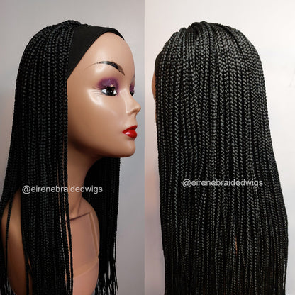 Braided headband wig for black women
