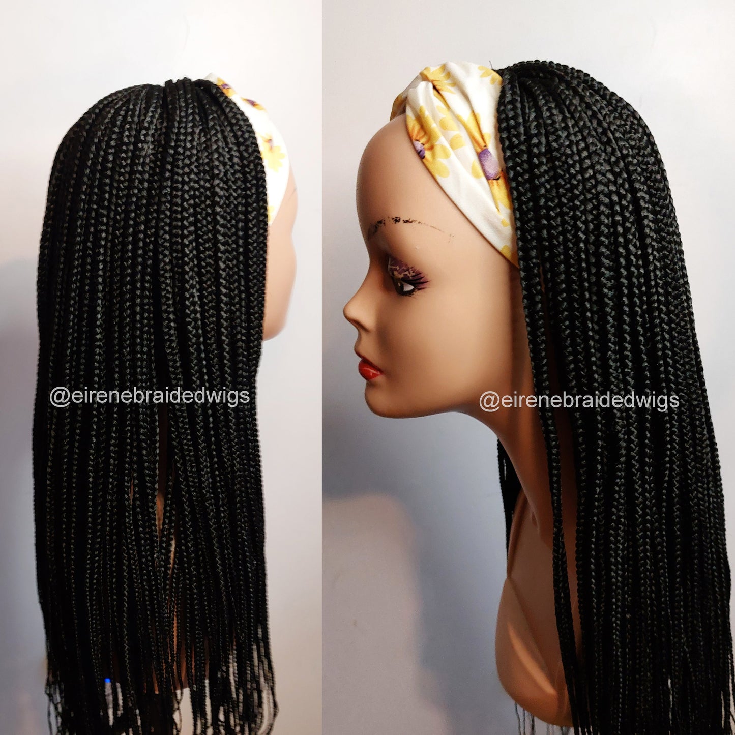 Braided headband wig for black women