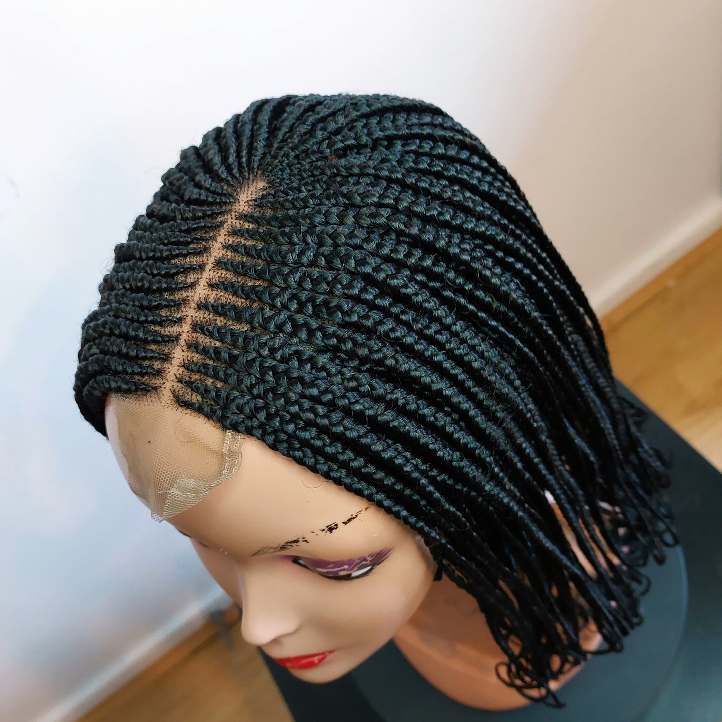 Braided Wigs for Black Women Fulani Braided Wig – Ghana Weaving – Lace Frontal – Goddess Locs – product image 5