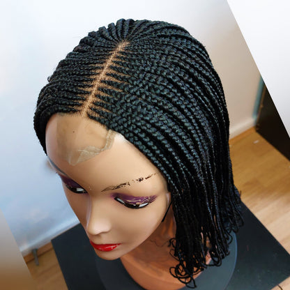Braided Wigs for Black Women Fulani Braided Wig – Ghana Weaving – Lace Frontal – Goddess Locs – product image 3
