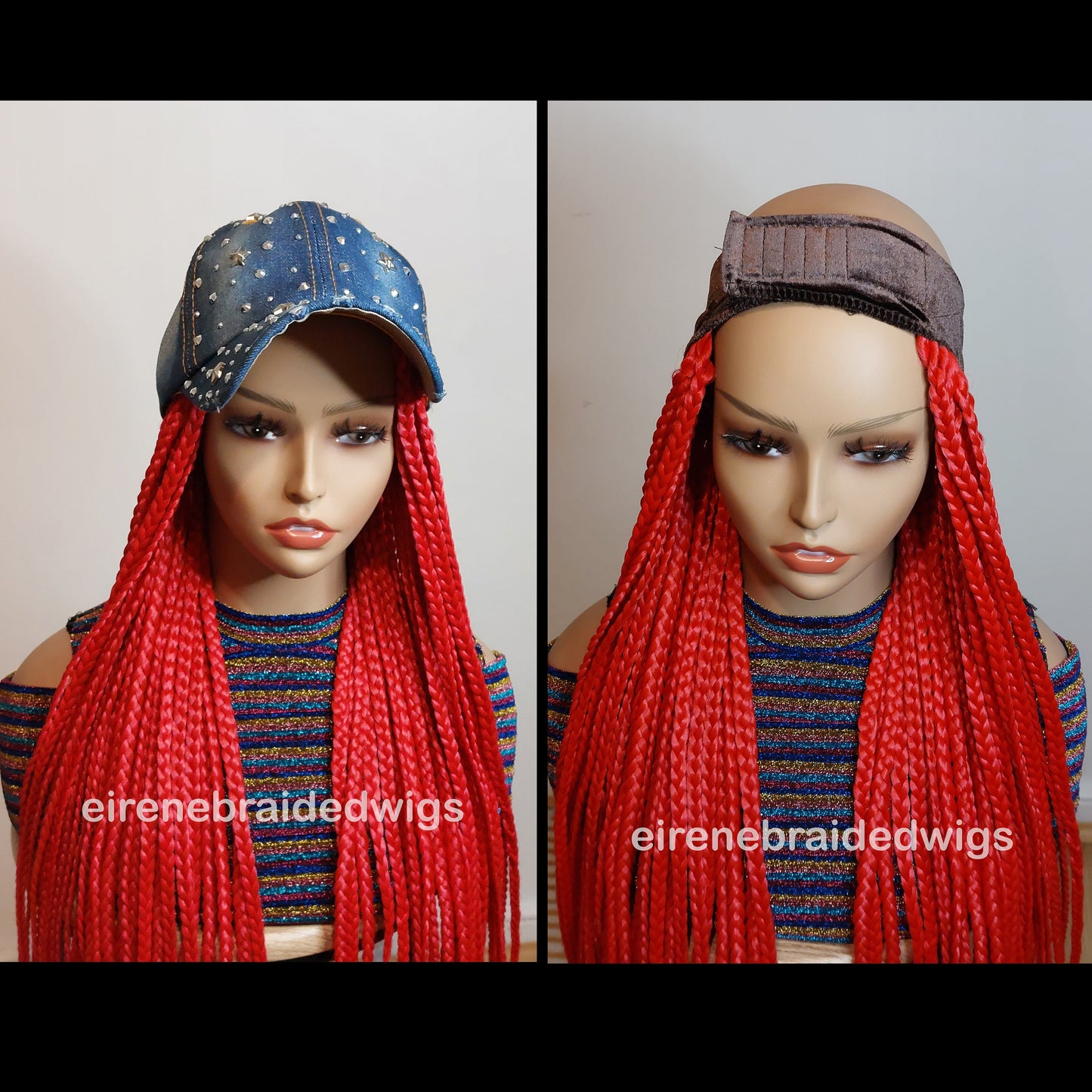 Braided Wigs for Black Women Braided Wig – Handmade Braid Band – Alopecia Hair Loss Cap – product image 3