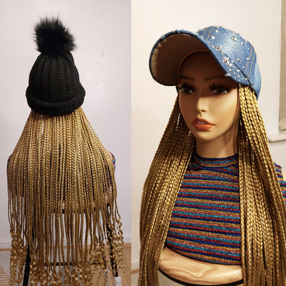 Braided Wigs for Black Women Braided Wig Hat – Quick Crochet Braid Cap for Hair Loss – product image 3