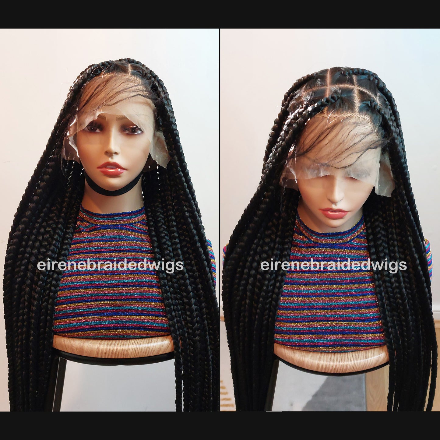 Braided Wigs for Black Women 30in Chunky Knotless Box Braided Wig – Full Lace – Baby Hair – product image 8