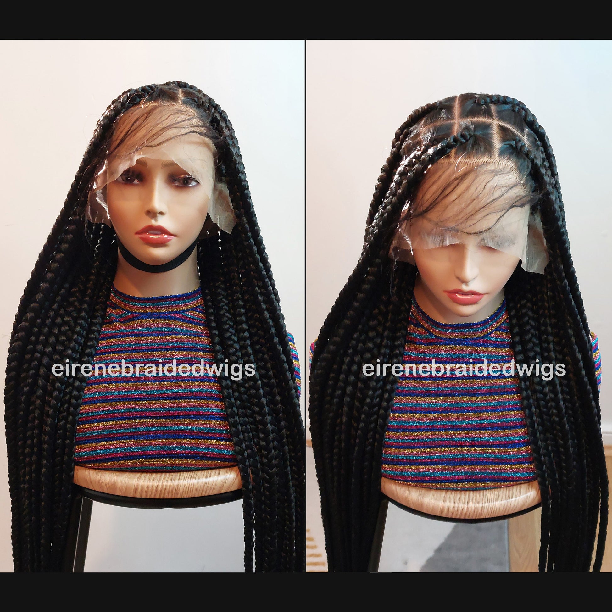 Braided Wigs for Black Women 30in Chunky Knotless Box Braided Wig – Full Lace – Baby Hair – product image 8