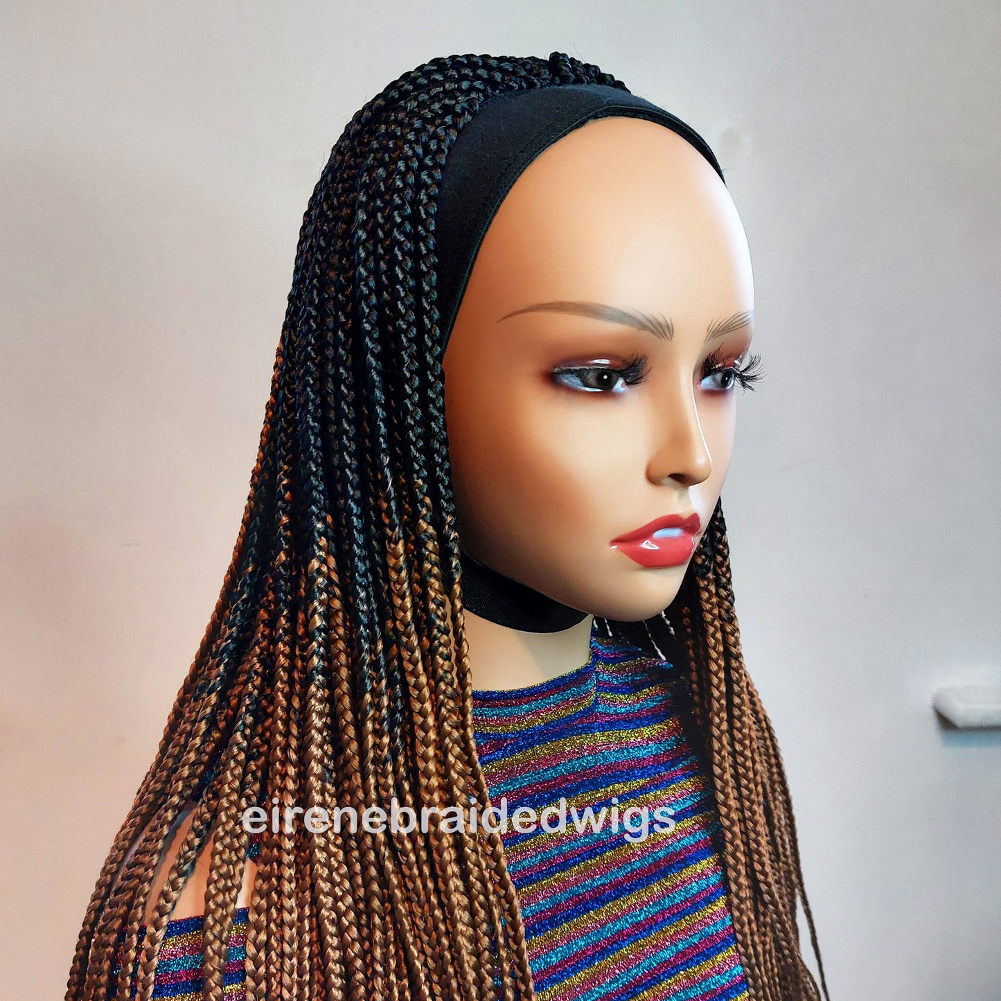 Braided Wigs for Black Women Braided Headband Wig – Changeable Plaited Ponytail – Glueless Cap – product image 1