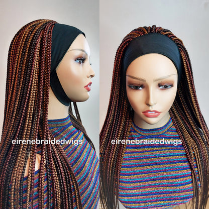 Braided Wigs for Black Women Braided Headband Wig – Changeable Hairband – Alopecia Friendly – product image 2