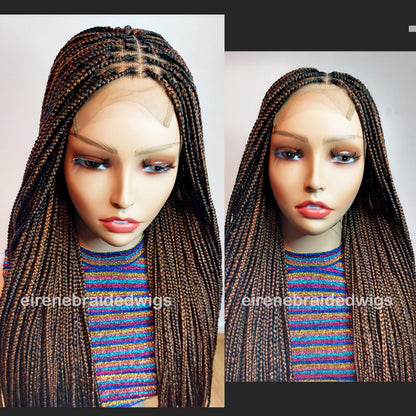 Braided Wigs for Black Women Knotless Box Braid Wig – Full Lace Frontal – Glueless – Handmade – product image 7