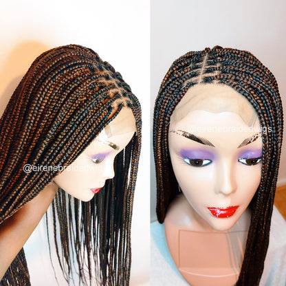 Braided Wigs for Black Women Knotless Box Braid Wig – Full Lace Frontal – Glueless – Handmade – product image 8