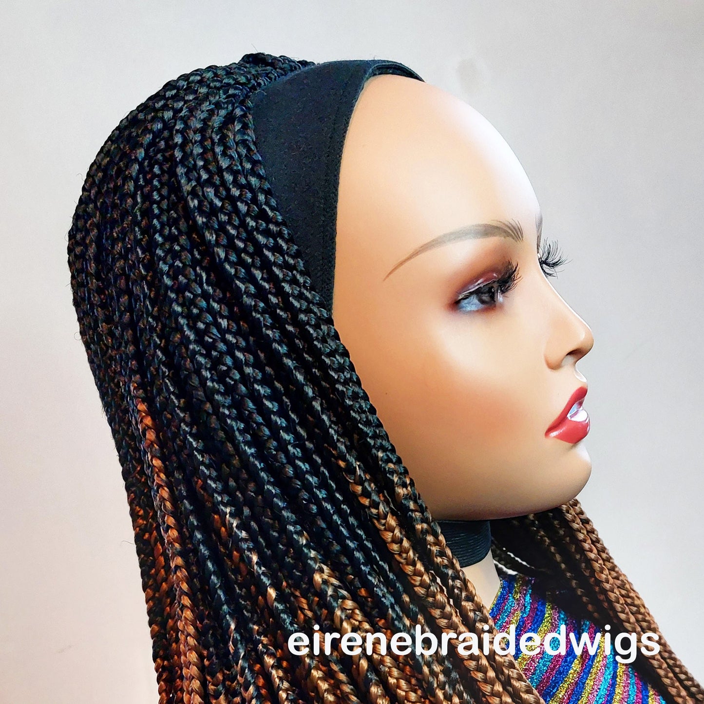 Braided Wigs for Black Women Braided Headband Wig – Changeable Ponytail – Glueless Cap – product image 2