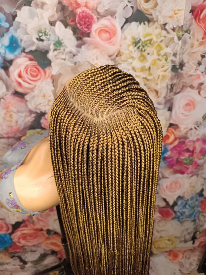 Braided Wigs for Black Women Fulani Braided Wig – Long Ghana Weave – 6x6 Lace Closure – product image 7