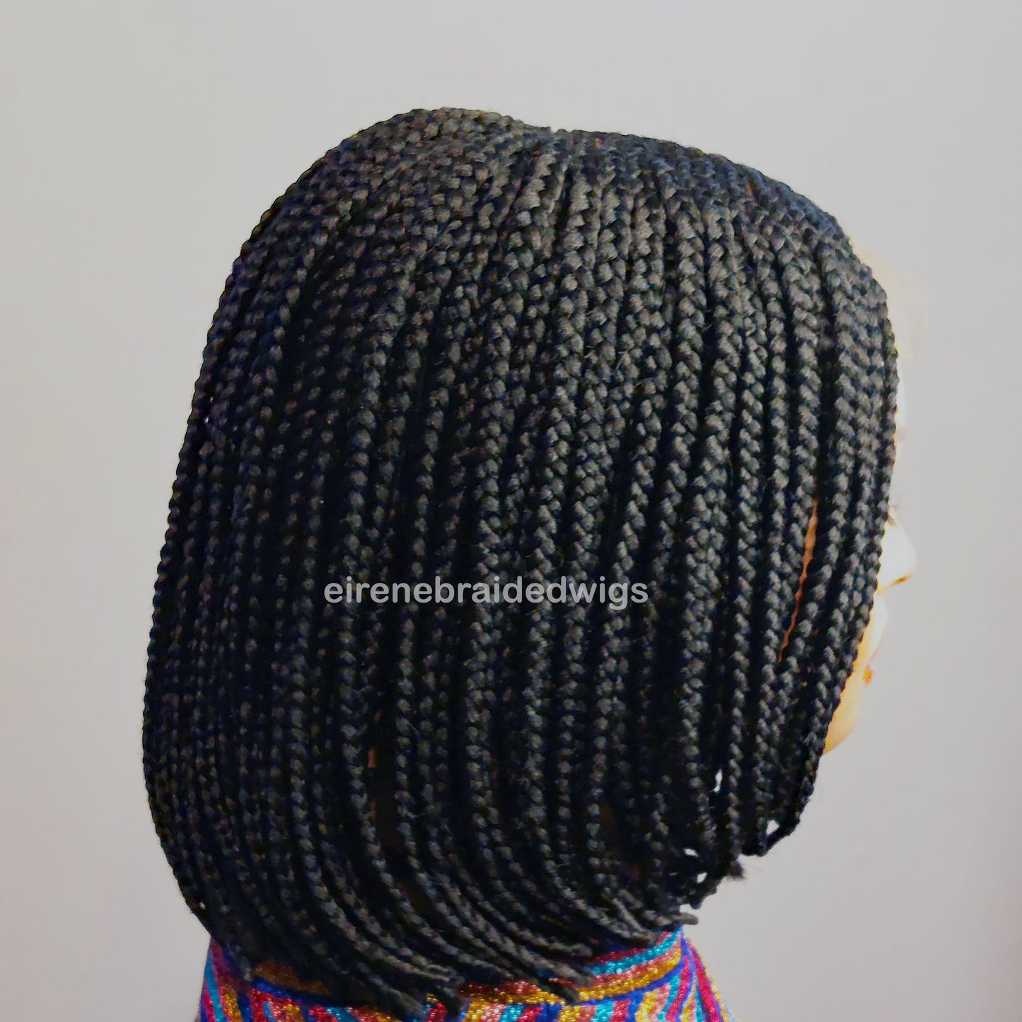 Braided Wigs for Black Women Bob Braided Wig – Short Cornrow Synthetic Hair – Lace Front – product image 8