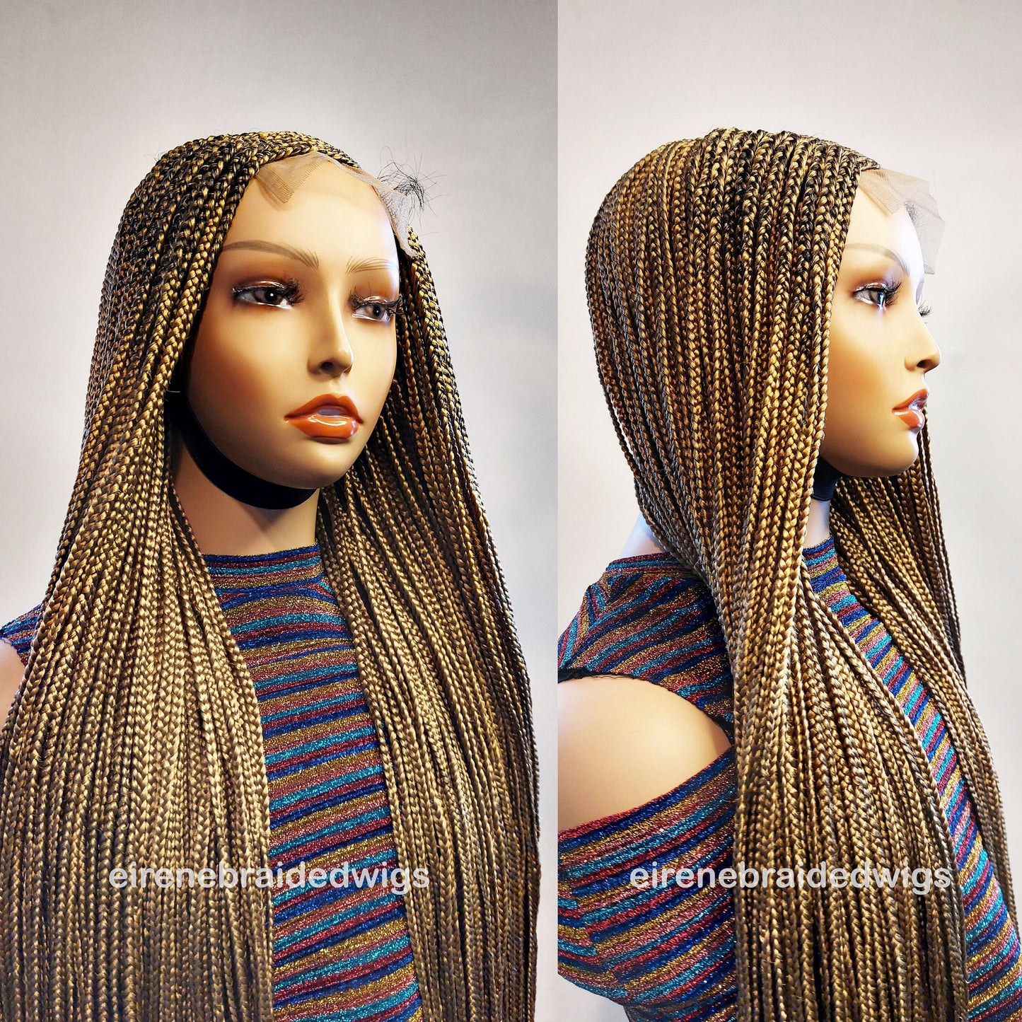 Braided Wigs for Black Women Fulani Braided Wig – Ghana Weave Box Braids – Lace Frontal – product image 4