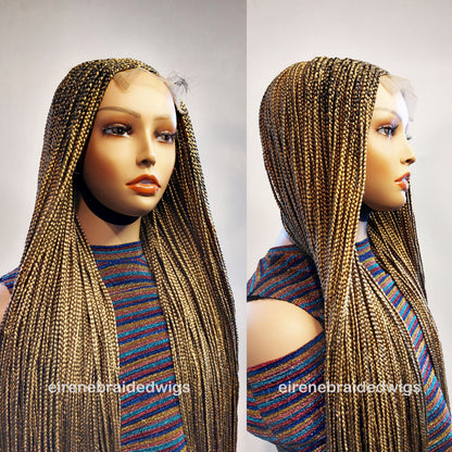 Braided Wigs for Black Women Fulani Braided Wig – Ghana Weave Box Braids – Lace Frontal – product image 4