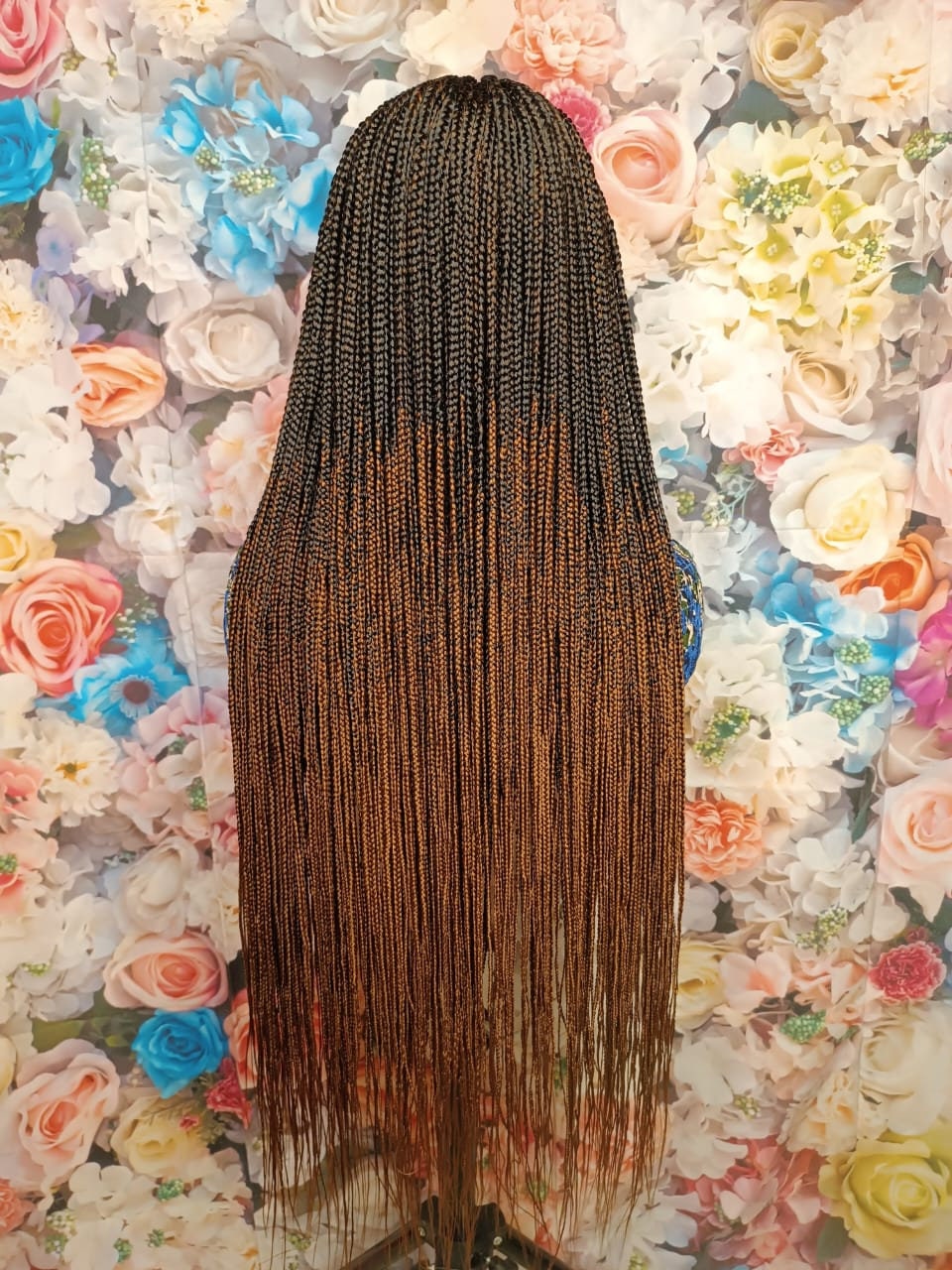 Braided Wigs for Black Women Fulani Braided Wig – Ghana Weave Tribal Box Braids – Lace Frontal – product image 8