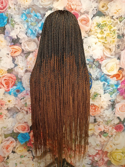 Braided Wigs for Black Women Fulani Braided Wig – Ghana Weave Tribal Box Braids – Lace Frontal – product image 8