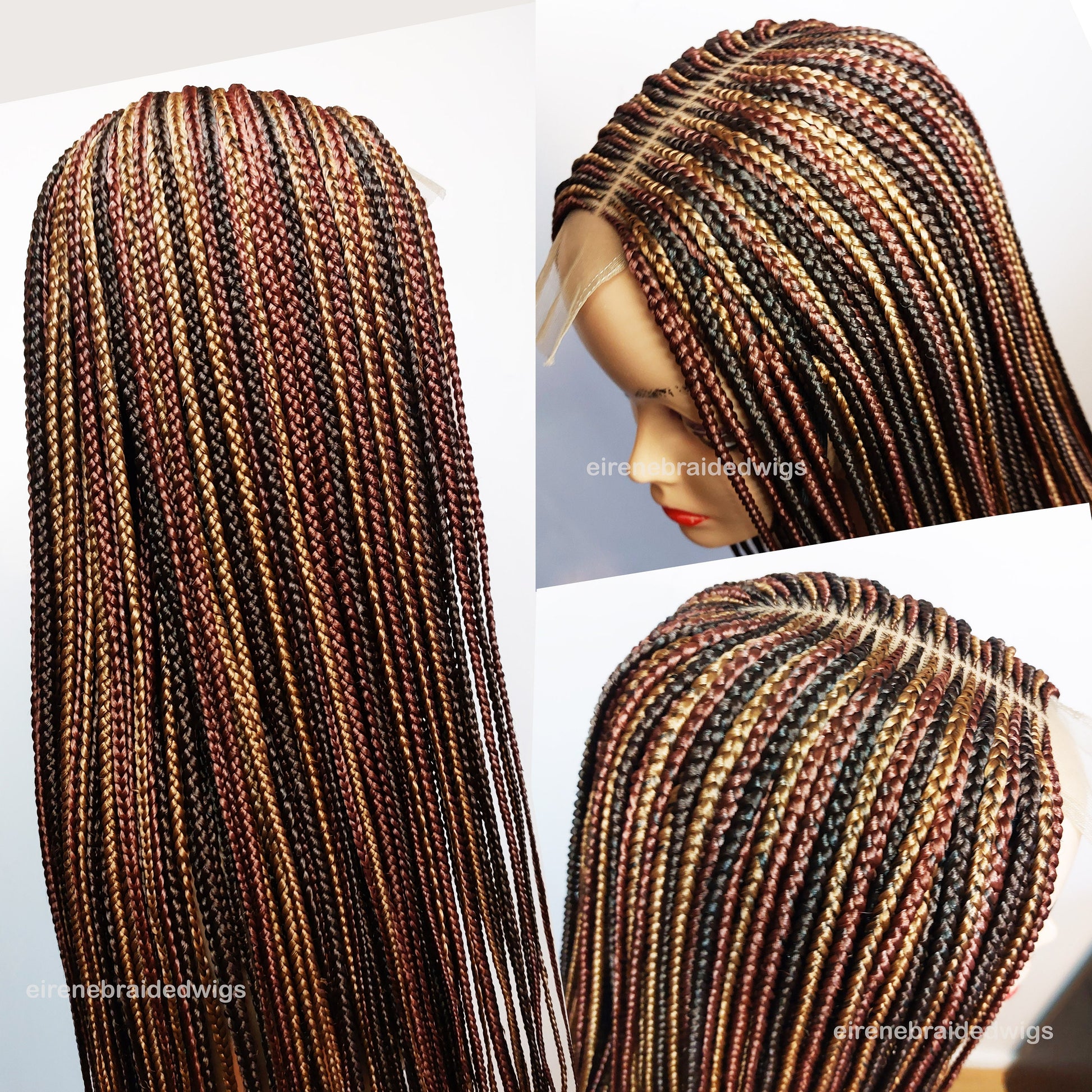 Braided Wigs for Black Women Braided Wig – Fulani Cornrow Wig – Lace Front Bob – product image 7