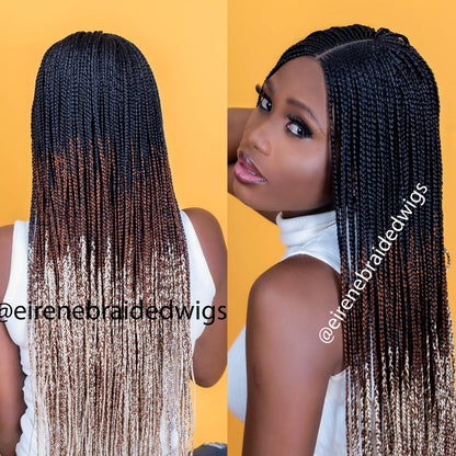Braided Wigs for Black Women Braided Wig – Fulani Cornrow Wig – Lace Front Bob – product image 6