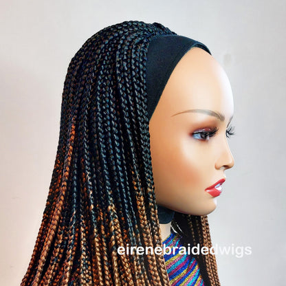 Braided Wigs for Black Women Braided Headband Wig – Changeable Ponytail – Glueless Cap – product image 3